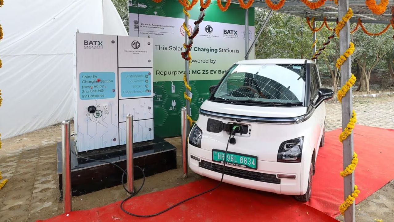 MG Powers India’s First Ever Off-Grid Solar-EV Charging Station with BatX Energies