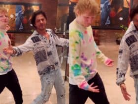 Shah Rukh Khan Teaches Ed Sheeran His Iconic Pose, Here's A Glimpse