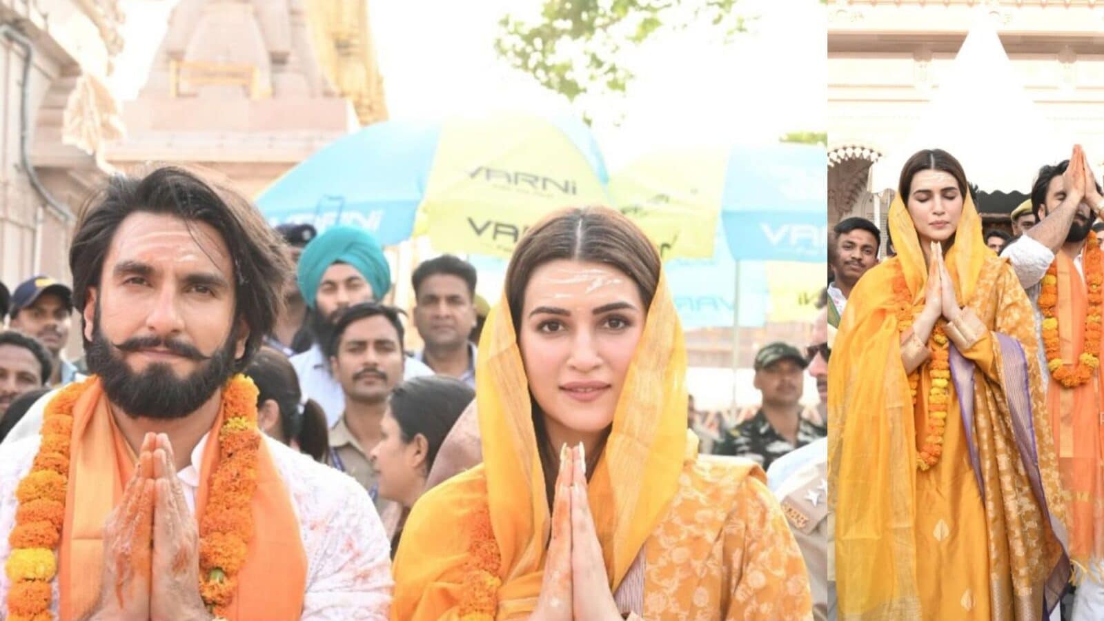 Ranveer Singh and Kriti Sanon Visit Varanasi, Offer Prayers and Walk The Ramp